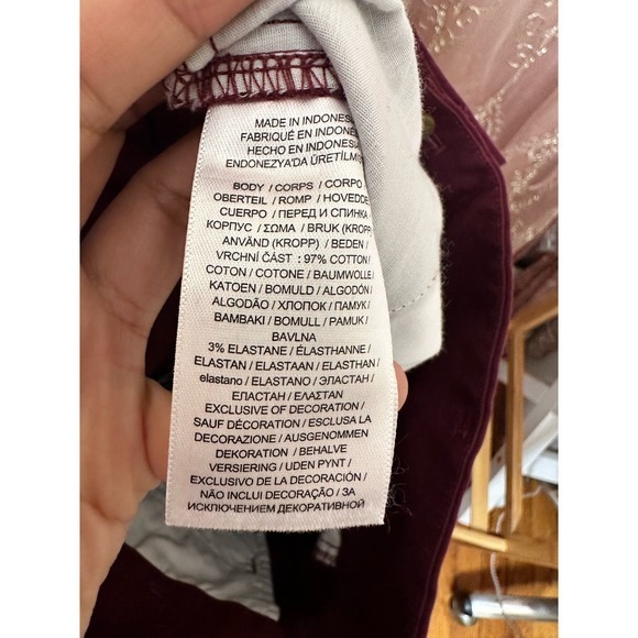 Polo Ralph Lauren High Waisted Wrap Belt Pants Burgundy Red Size 4 supreme Chino - Picture 8 of 15